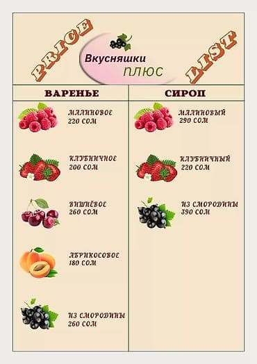 семичка джин: Домашние варенья и ягодные сиропы «Вкусняшка плюс» Ассортимент: - — 10