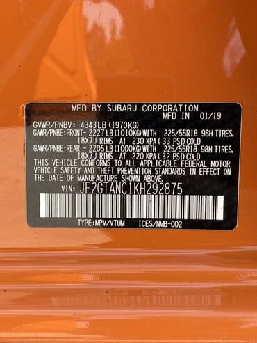 купить бокс на крышу автомобиля бу: Subaru Crosstrek: 2019 г., 2 л, Вариатор, Бензиновая, Кроссовер — 16