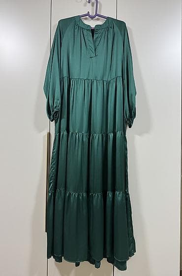 Повседневное платье, Турция, Лето, Длинная модель, Шелк, Оверсайз, M, L, XL at lalafo.kg Повседневное платье, Турция, Лето, Длинная модель, Шелк, Оверсайз, M, L, XL
