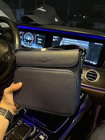 сумка кожа: Классическая сумка, Salvatore Ferragamo, Материал: Натуральная кожа, Застежка на молнии, Мужские — 1