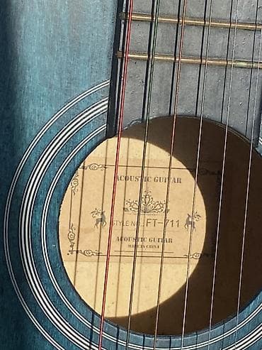 колки: Акустическая гитара Kamoer FT-711 - Корпус формата дредноут с вырезом — 2