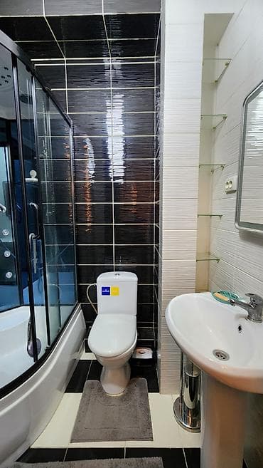 flat osh: 2 комнаты, Агентство недвижимости, Без подселения, С мебелью полностью — 3