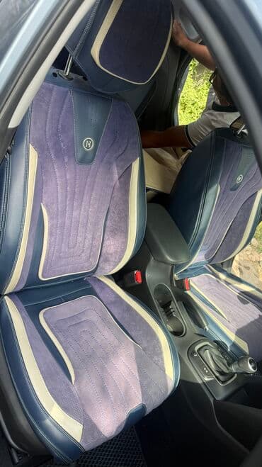 чехол кресло: Чехлы Кожаные, С подушкой, цвет - Синий, Б/у, Самовывоз — 3