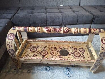 детский манеж деревянный: Люлька, Колыбель, Дерево, цвет - Фиолетовый — 7