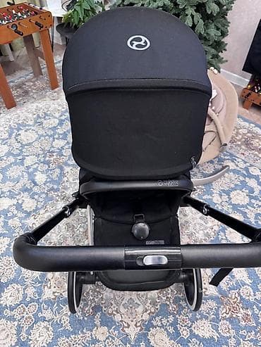 Коляскалар: Балдар арабасы, Cybex, түсү - Кара, Колдонулган, Өзү алып кетүү — 9