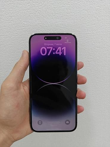 iphone xp: IPhone 14 Pro Max, Б/у, 256 ГБ, Deep Purple, Защитное стекло, Коробка, 80 % — 2