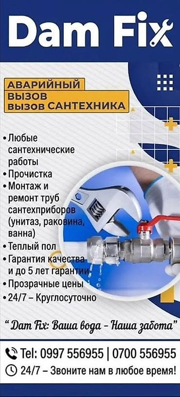старый толчек: Dam Fix — аварийный вызов сантехника 24/7 Услуги: - Любые — 1
