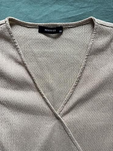 шарф хомут: Повседневное платье, Трикотаж, На запах, XS — 3