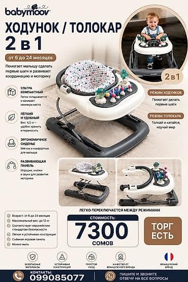 из франции: Ходунок/толокар Babymoov 2 в 1 - Для детей от 6 до 24 месяцев - Два — 1