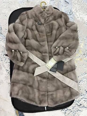 Шуба из норки (SAGA Mink), натуральный мех. - Цвет: благородный at lalafo.kg Шуба из норки (SAGA Mink), натуральный мех. - Цвет: благородный