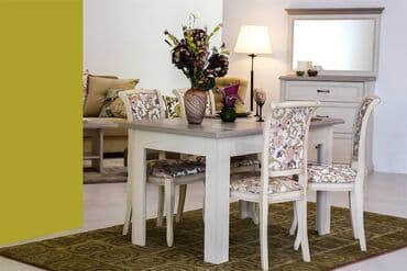 раздвижные столы трансформеры: Стол обеденный раздвижной, Дуб Анкона, коллекции Монако, Анрэкс — 2