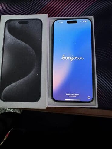 купить детские смарт часы: IPhone 15 Pro Max, Колдонулган, 256 ГБ, Кара, Кабель, 93 % — 7