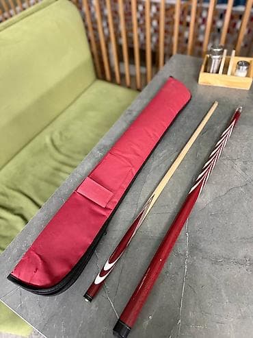 Бильярдный кий разборный + чехол - Кий из двух частей: турняк