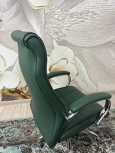 bag in box: Офисное кресло, С колесиками, цвет - Зеленый, Экокожа — 2