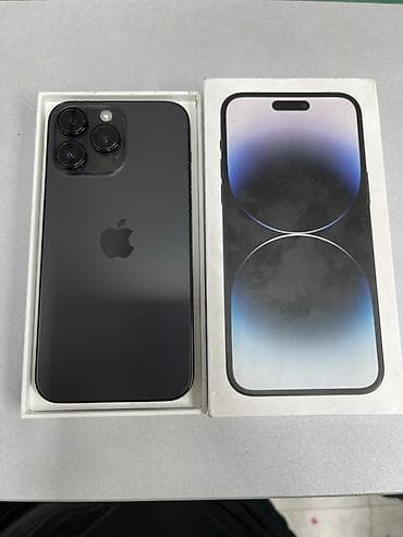 Техника и электроника: IPhone 14 Pro Max, Б/у, 512 ГБ, Черный, Коробка, 79 % — 2