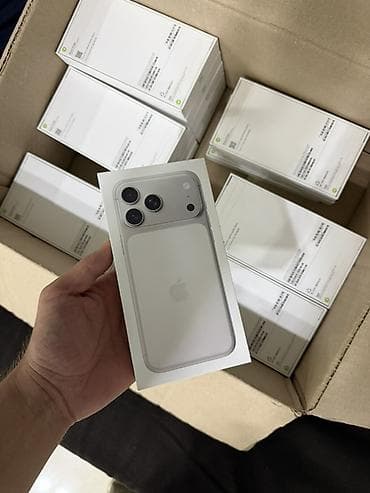 IPhone 17 Pro Max, Новый, 256 ГБ, Серебристый, Коробка