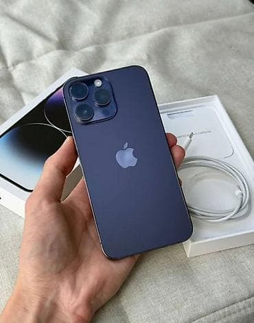 iphone 13: IPhone 14 Pro Max, Б/у, 256 ГБ, Deep Purple, Коробка, 85 % — 1