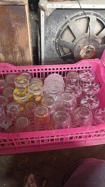 коробки от банана: Стеклянная и фарфоровая посуда набором - Стаканы разного объема и — 2