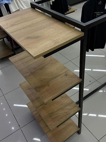 Торговое оборудование: Торговый остров/стойка с полками и вешалом - Конструкция — 8
