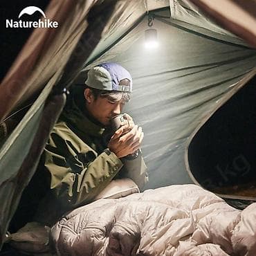 фонарь для кемпинга: 🟠 Портативный насос Naturehike аккумуляторный 3в1 с фонариком 🟠 ⠀ — 10