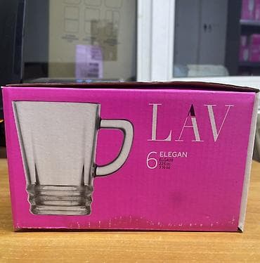 большие кружки: Набор стеклянных кружек LAV ELEGAN (ELG439) - В комплекте: 6 кружек - — 3