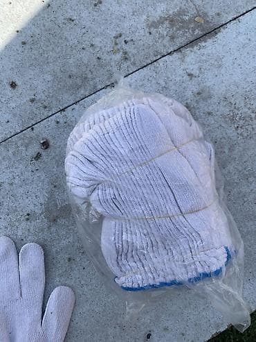 трикотажное: Перчатки, варежки, Унисекс, Новый, цвет - Белый — 2