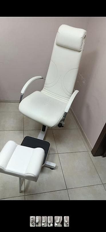 Кресло для педикюра + подставка для ног и сухожаровый шкаф