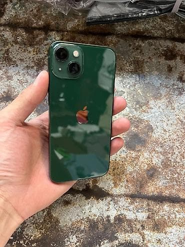 Мобильные телефоны и аксессуары: IPhone 13, Б/у, 128 ГБ, Зеленый, Защитное стекло, Чехол, 95 % — 1