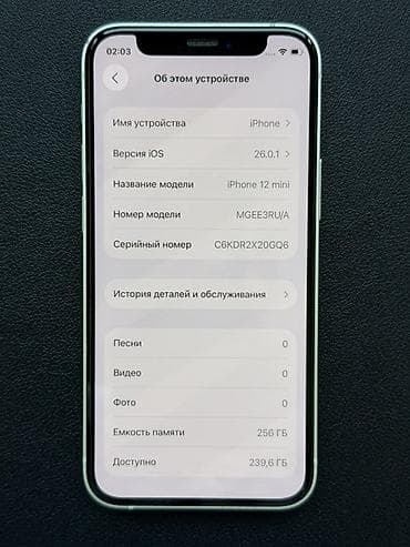 apple wath: IPhone 12 mini, Б/у, 256 ГБ, Зеленый, Коробка — 6