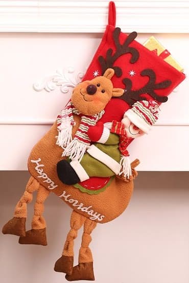 сумка для школы: Новогодний носок для подарков! Очень вместительный! Изготовлен из — 2