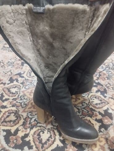оптом ботинки: Продаю сапоги,натуральная кожа,размер37 — 1