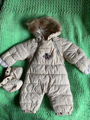 детский зимний комбез для новорождённых: Продаю комбинезон на 6-12 мес (от роста зависит) в отличном состоянии — 2
