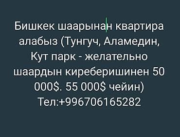 Недвижимость: Покупаем квартиру в Бишкеке. Интересуют районы: Тунгуч, Аламедин, Кут — 1