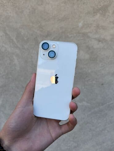 IPhone 13 mini, Б/у, 128 ГБ, Белый, 86 %