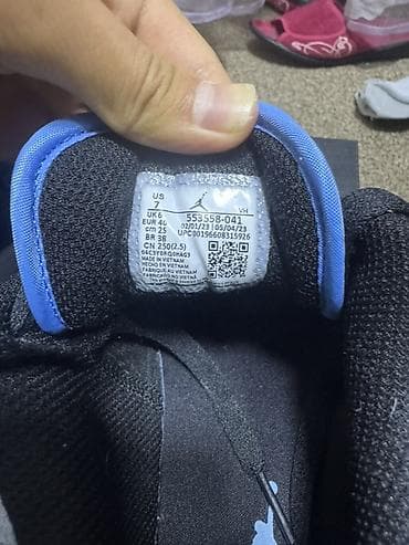low: Мужские кроссовки, 40, Air Jordan, Новый, цвет - Голубой, Платная доставка, Самовывоз — 4