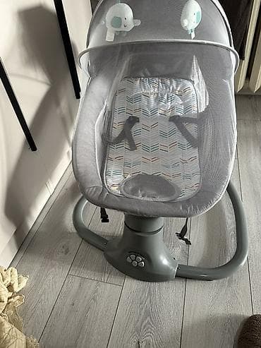 Кирпич, строительные блоки: Электрокачели-люлька для новорождённого - Комфортное кресло-люлька с — 3