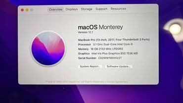 macbook на запчасти: Apple, Intel Core i5, 13.3 ", Колдонулган — 1