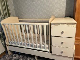 кровать трансформер: Детская кровать трансформер, Другой тип, цвет - Бежевый — 7