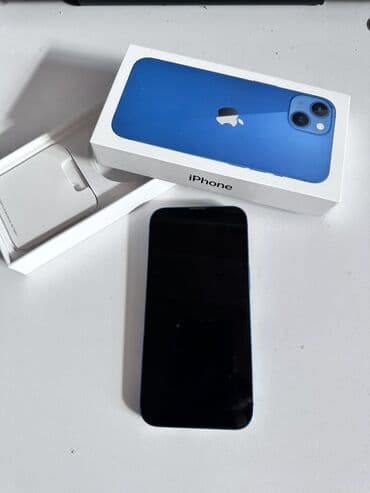 13 iphone: IPhone 13, Б/у, Синий, Коробка — 1