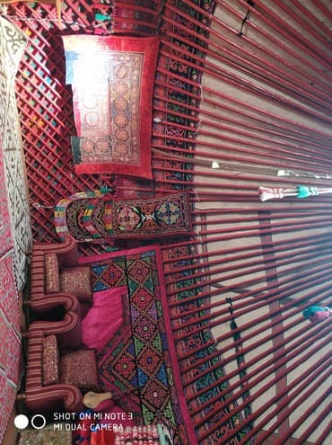 продаю в связи с переездом: Этно юрта! Одна из больших и древнейших юрт в КР! деревянный фундамент — 4