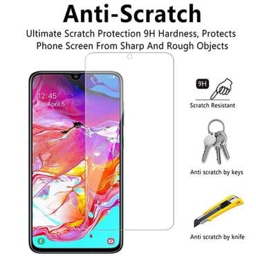 Стекло на Samsung Galaxy A70, размер 7 см х 15,7 см Подходит на