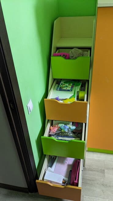 мебель для садика бу: Детская гарнитура, Б/у, Для девочки, Для мальчика, цвет - Зеленый, Самовывоз — 7