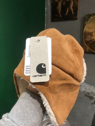 carhartt: Детская вельветовая шапка ушанка Carhartt! Новые, стильные, легкие и — 2
