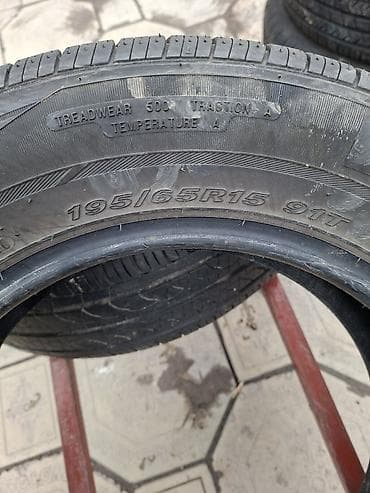 ролик нексия: Шины 195 / 65 / R 15, Всесезонная, Б/у, Пара, Легковые, Корея, Nexen — 4