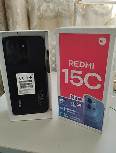 Redmi, Redmi 15C, 128 ГБ, цвет - Черный