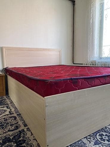 Эмерек: Эки кишилик керебет, Матрасы бар, узуну - 200 см — 1