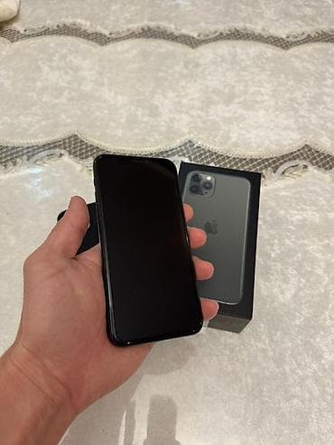 full construction: IPhone 11 Pro, 256 ГБ, Matte Midnight Green, Защитное стекло, Чехол, Коробка, 71 % — 1