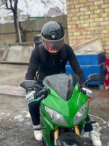 Мотороллеры муравей: Мотоцикл спорт-турист в зеленом обвесе - Класс: спорт/стрит — 3