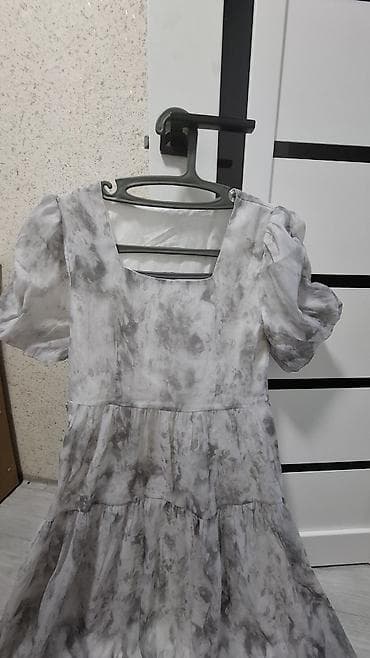 Повседневное платье, Лето, Длинная модель, Шифон, Стандарт