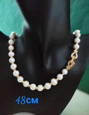 свадебные наборы ручной: Жемчуг натуральный пресноводный. Мужские, женские и детские чокеры — 4